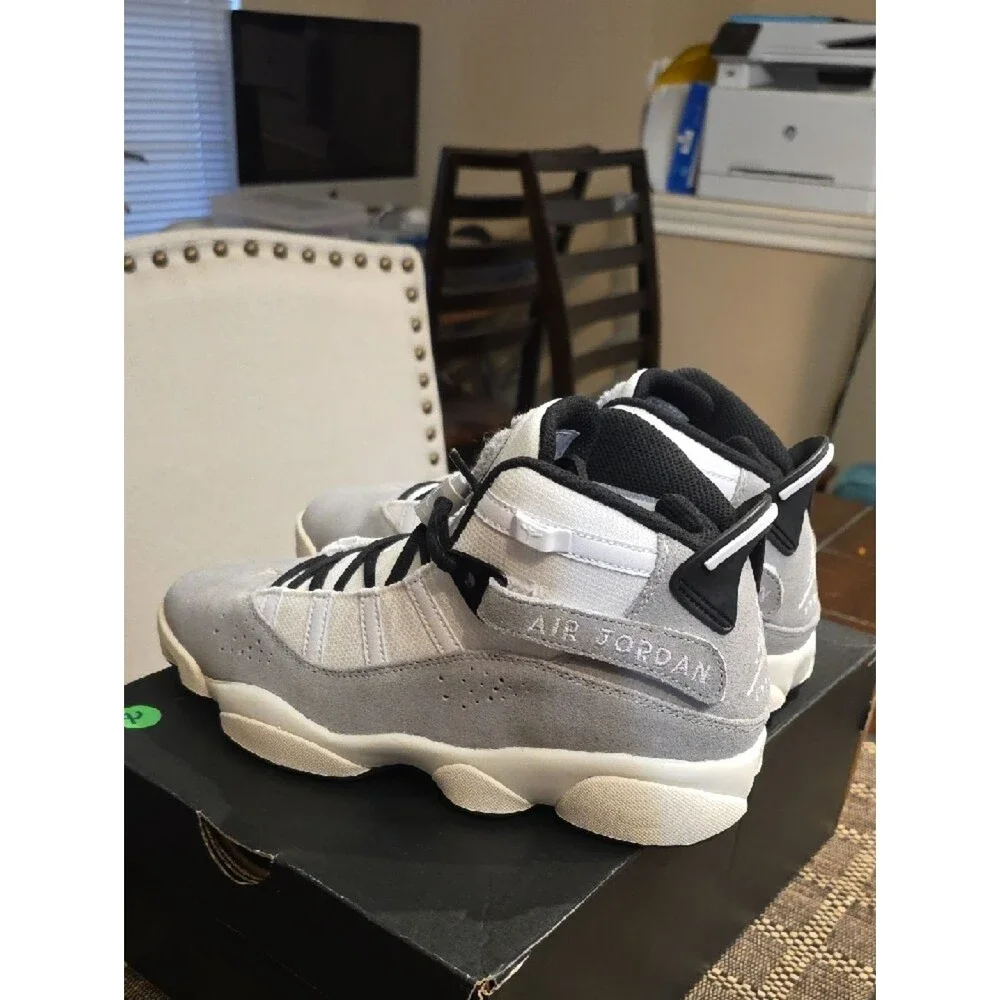 Air Jordan Men’s Sneakers - White & Light Gray Size 8 Brand New